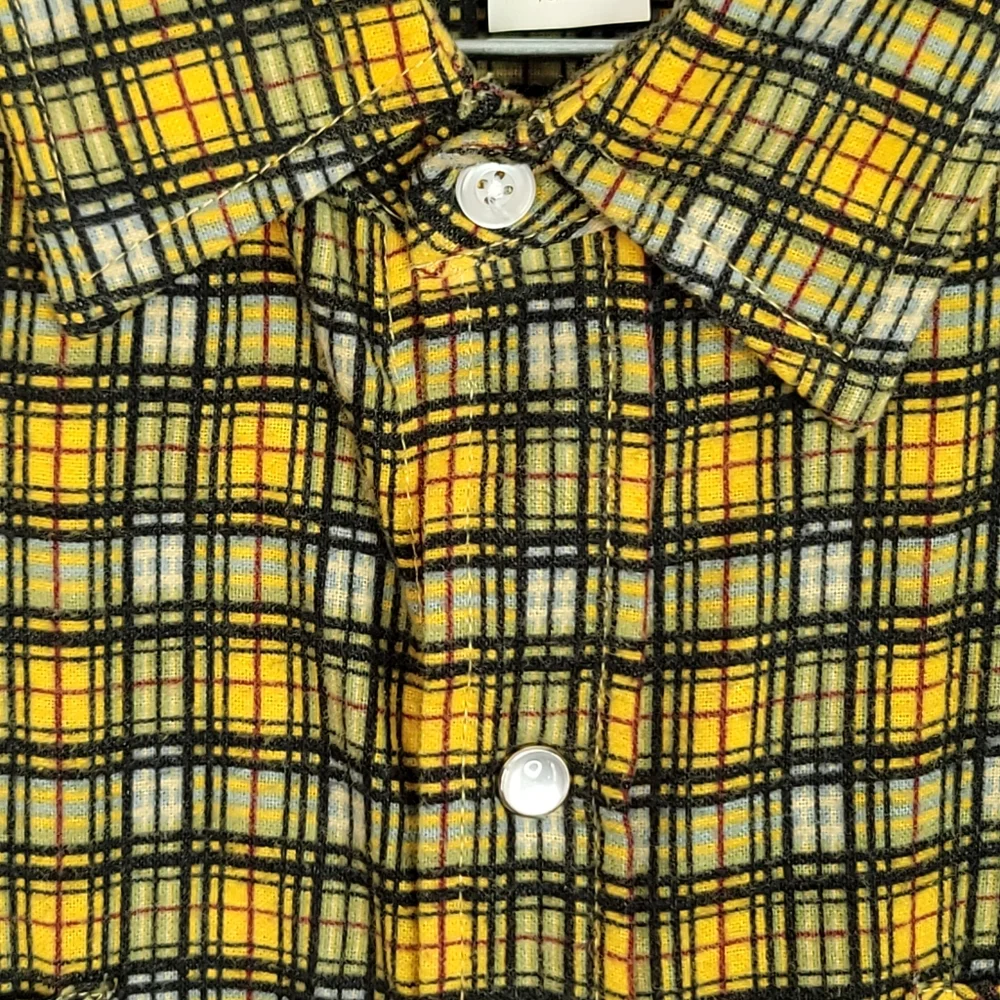 Haband Vintage 80's Pearl Snap Long Sleeve Shirt Made in Switzerland Men's L